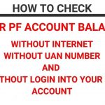 pf balance check without uan number